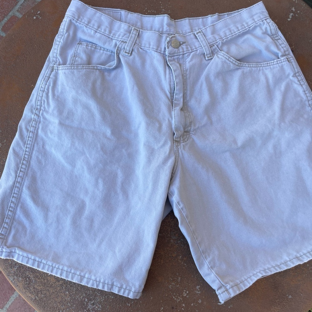 Vintage men’s light wash wrangler shorts sz 34